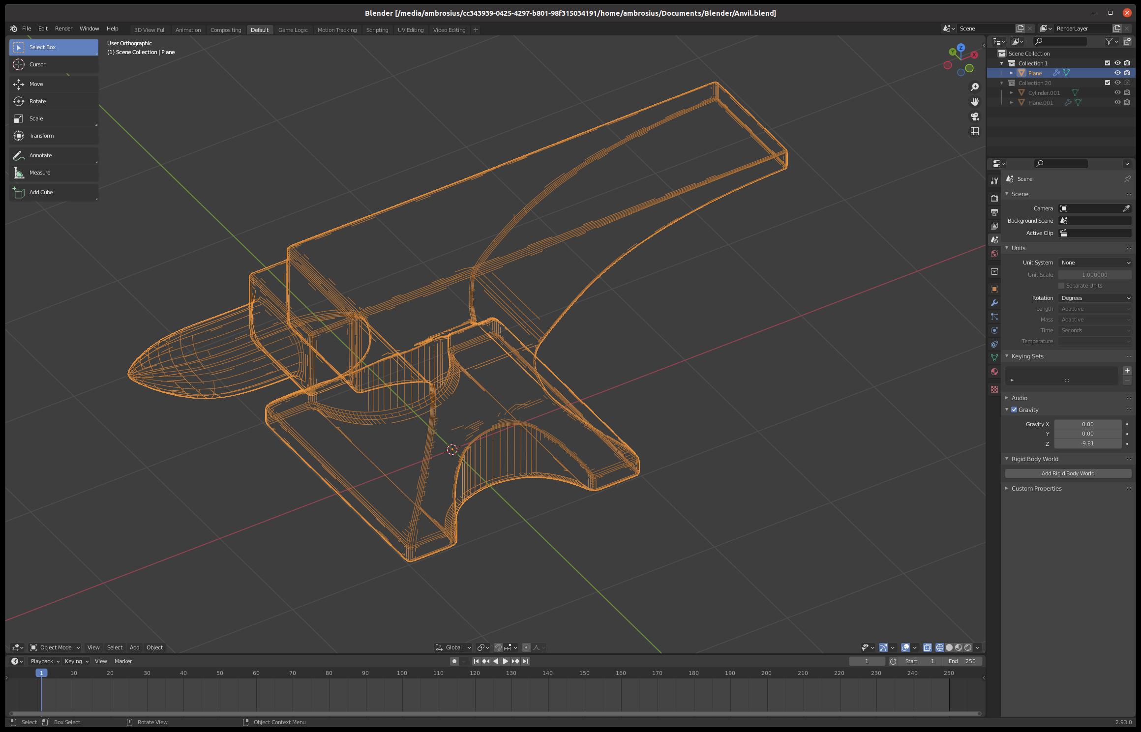 Creating an anvil in Blender