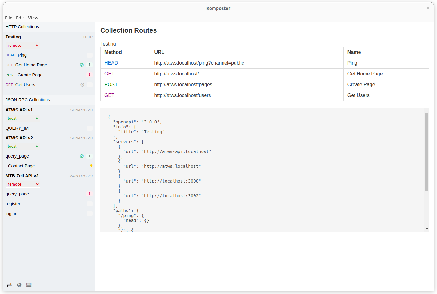 Export OpenAPI